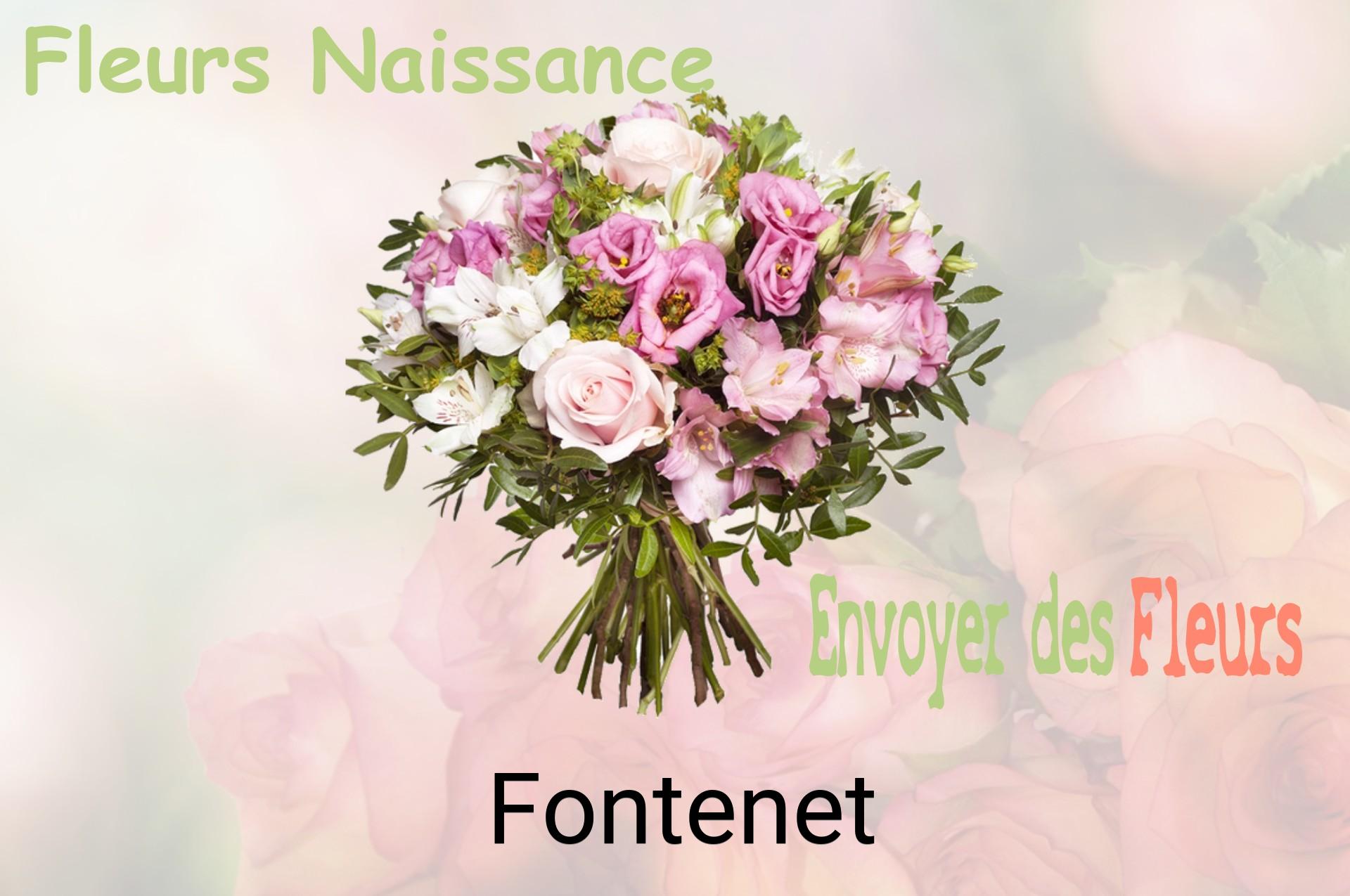 Bouquet de fleurs de naissance livré à Fontenet